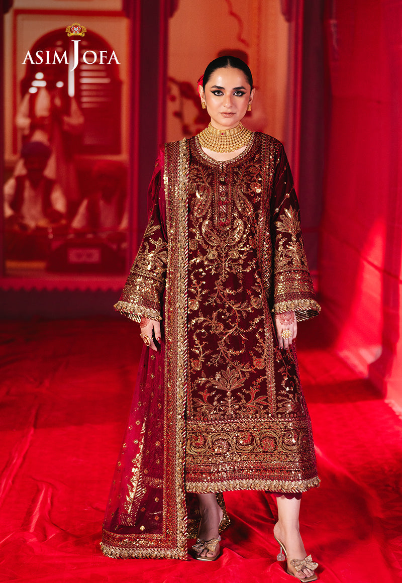 Asim Jofa | Makhmal Formals | AJMV-02 by Asim Jofa - Designer Dress - Type: Ladies Clothes - Available at Libayah - 100% Original