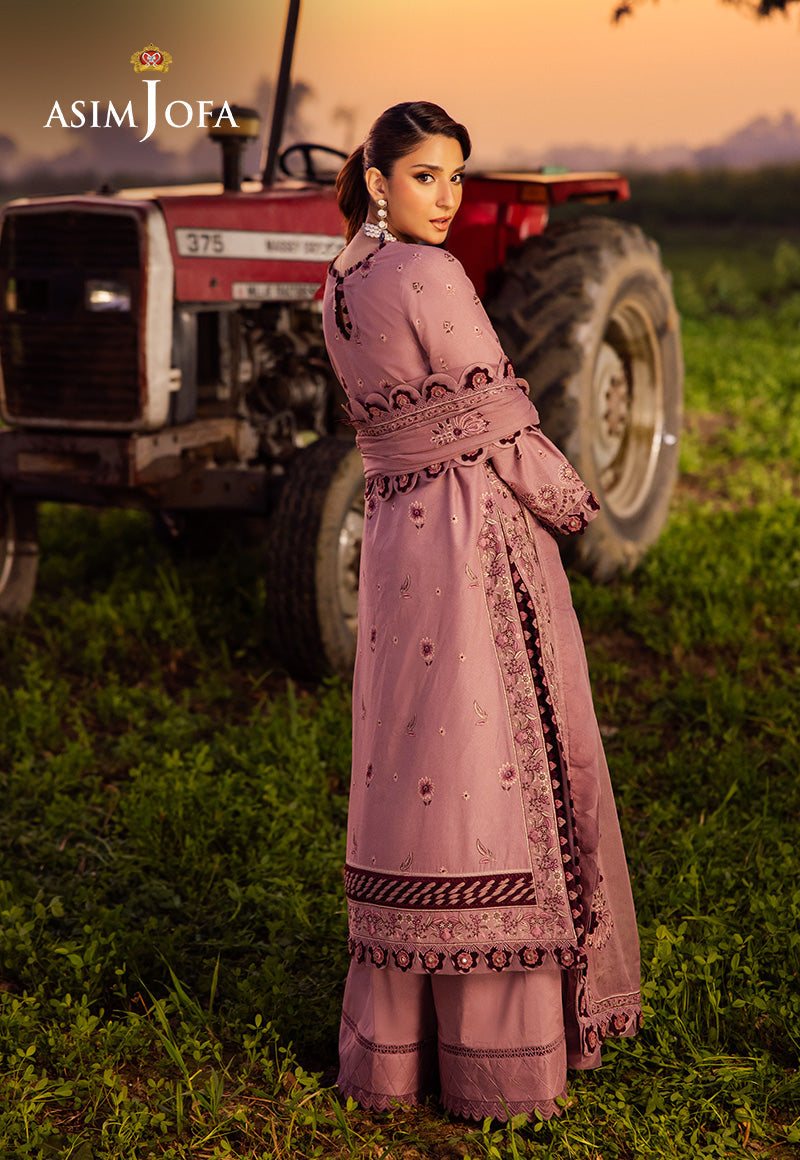 Asim Jofa | Luxury Lawn 25 | AJELL-02 by Asim Jofa - Designer Dress - Type: Ladies Clothes - Available at Libayah - 100% Original
