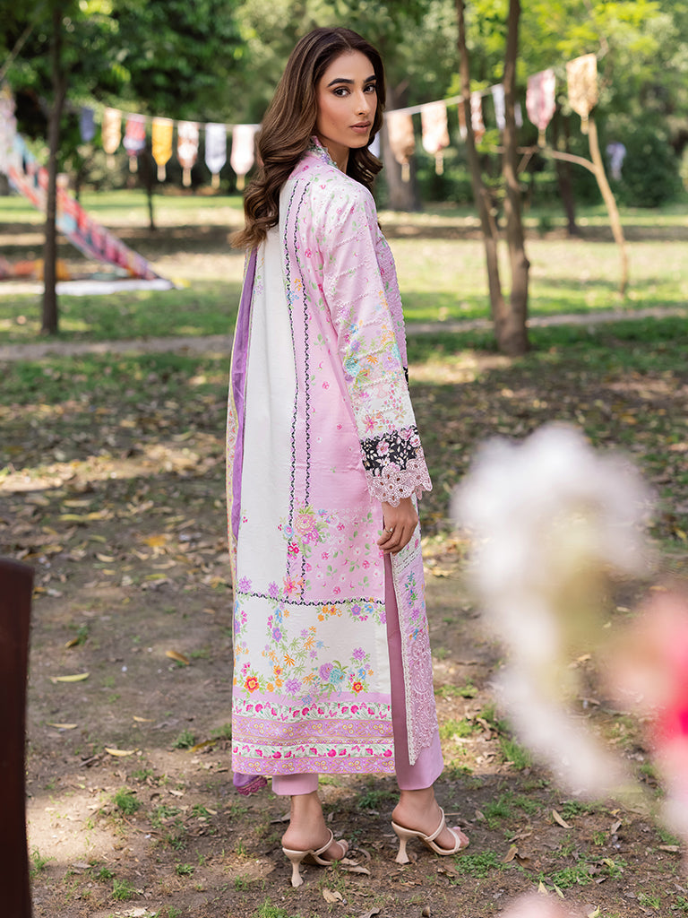 Rajbari | Schiffli Printkari Exclusive | Schiffli Printkari - 01 by Rajbari - Designer Dress - Type: Ladies Clothes - Available at Libayah - 100% Original