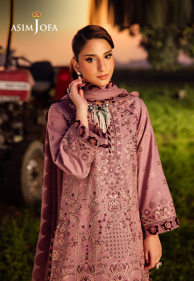 Asim Jofa | Luxury Lawn 25 | AJELL-02 by Asim Jofa - Designer Dress - Type: Ladies Clothes - Available at Libayah - 100% Original