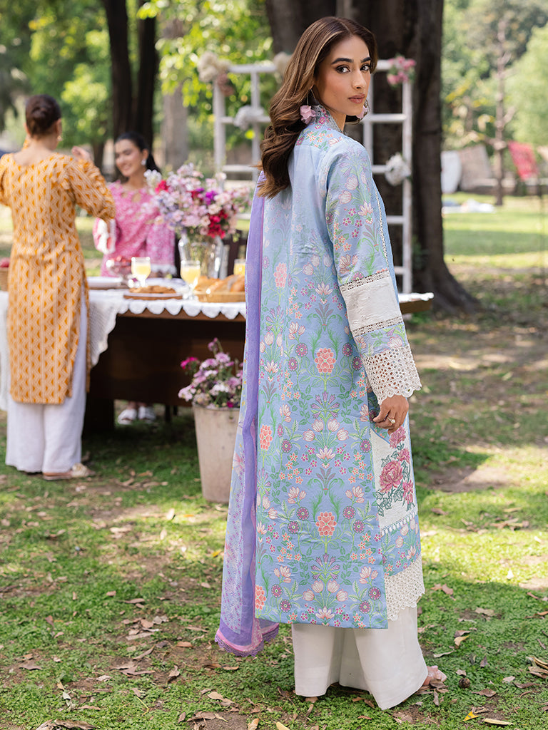 Rajbari | Schiffli Printkari Exclusive | Schiffli Printkari - 04 by Rajbari - Designer Dress - Type: Ladies Clothes - Available at Libayah - 100% Original