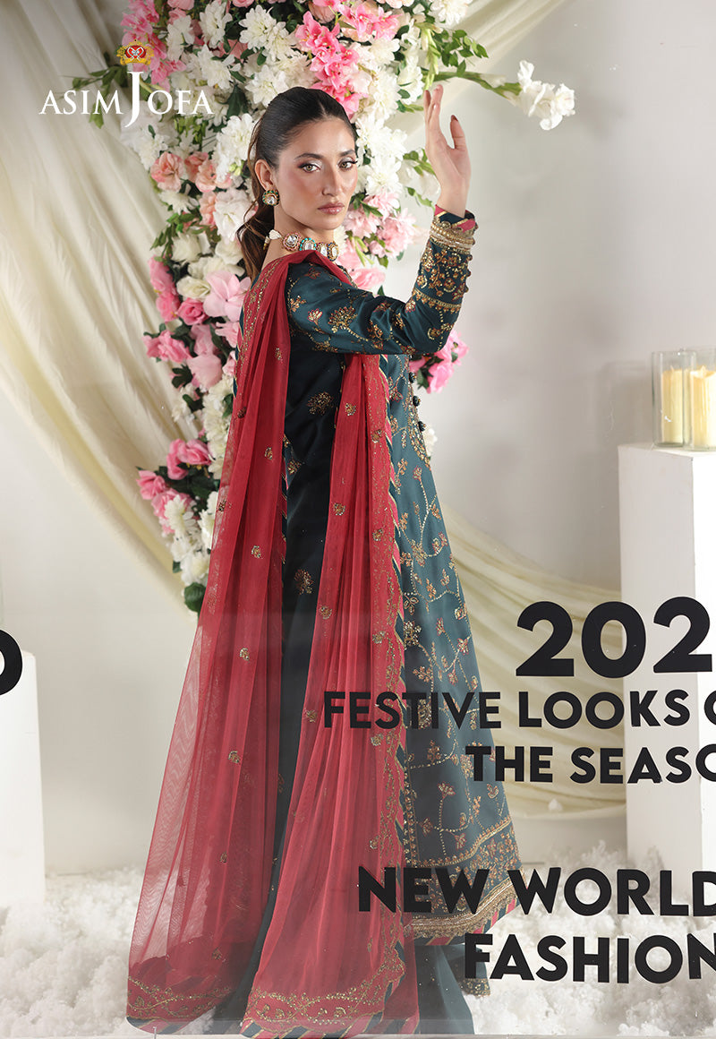 Asim Jofa | En Vogue | AJUEV-12 by Asim Jofa - Designer Dress  - Type : Ladies Clothes - Available at Libayah - 100% Original 