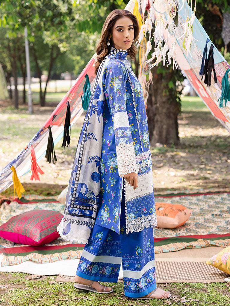 Rajbari | Schiffli Printkari Exclusive | Schiffli Printkari - 06 by Rajbari - Designer Dress - Type: Ladies Clothes - Available at Libayah - 100% Original
