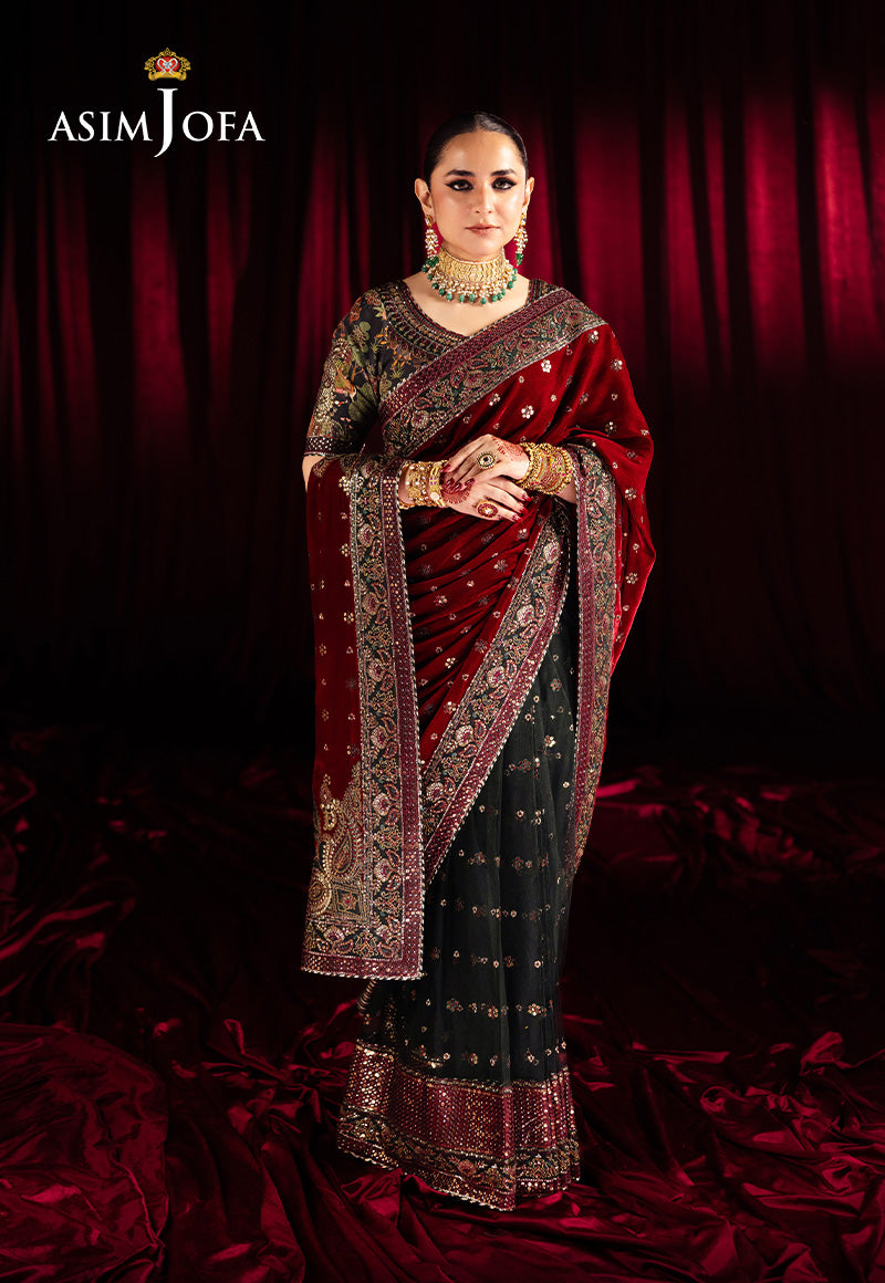 Asim Jofa | Makhmal Formals | AJMV-08 by Asim Jofa - Designer Dress - Type: Ladies Clothes - Available at Libayah - 100% Original