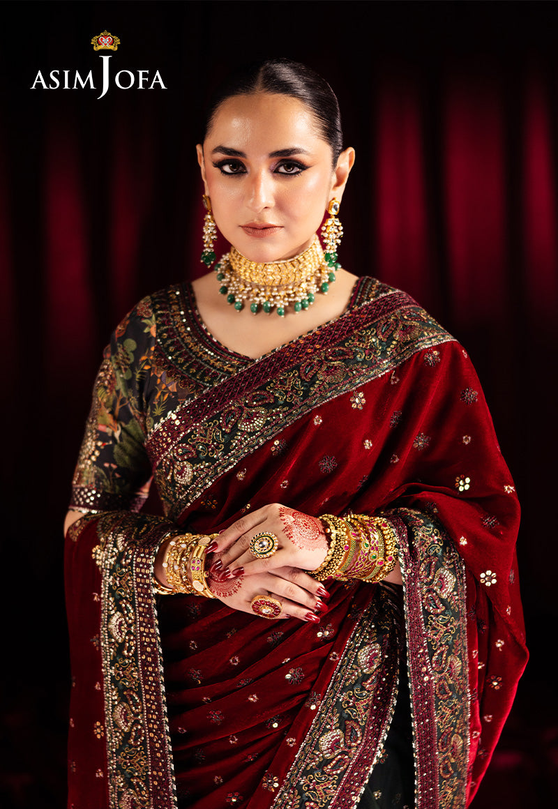 Asim Jofa | Makhmal Formals | AJMV-08 by Asim Jofa - Designer Dress - Type: Ladies Clothes - Available at Libayah - 100% Original