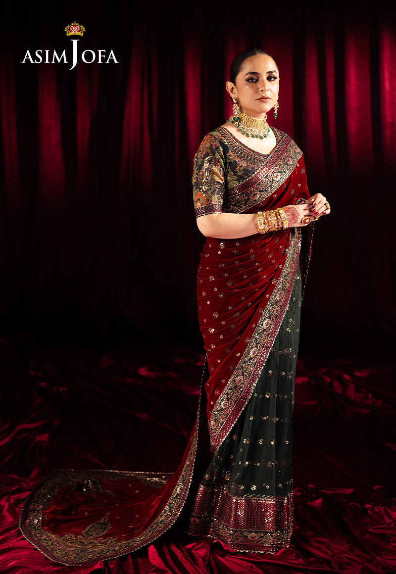 Asim Jofa | Makhmal Formals | AJMV-08 by Asim Jofa - Designer Dress - Type: Ladies Clothes - Available at Libayah - 100% Original