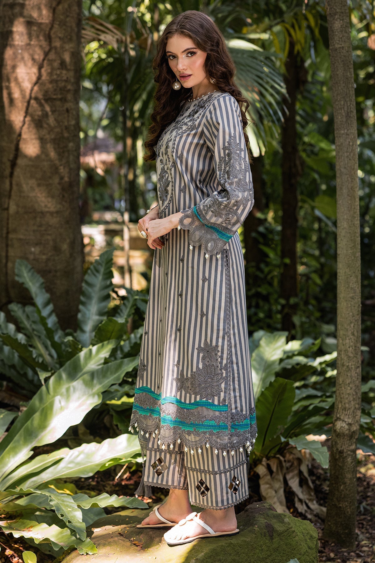 Charizma | Naranji Lawn | CN5-05 by Charzima - Designer Dress - Type: Ladies Clothes - Available at Libayah - 100% Original