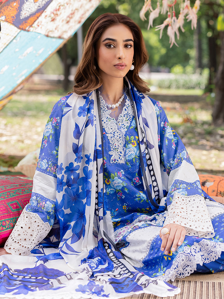 Rajbari | Schiffli Printkari Exclusive | Schiffli Printkari - 06 by Rajbari - Designer Dress - Type: Ladies Clothes - Available at Libayah - 100% Original