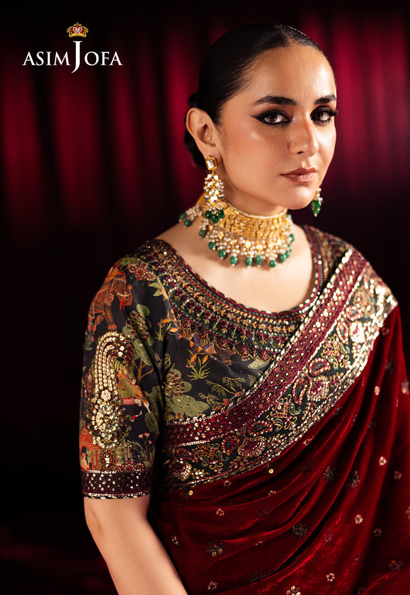 Asim Jofa | Makhmal Formals | AJMV-08 by Asim Jofa - Designer Dress - Type: Ladies Clothes - Available at Libayah - 100% Original