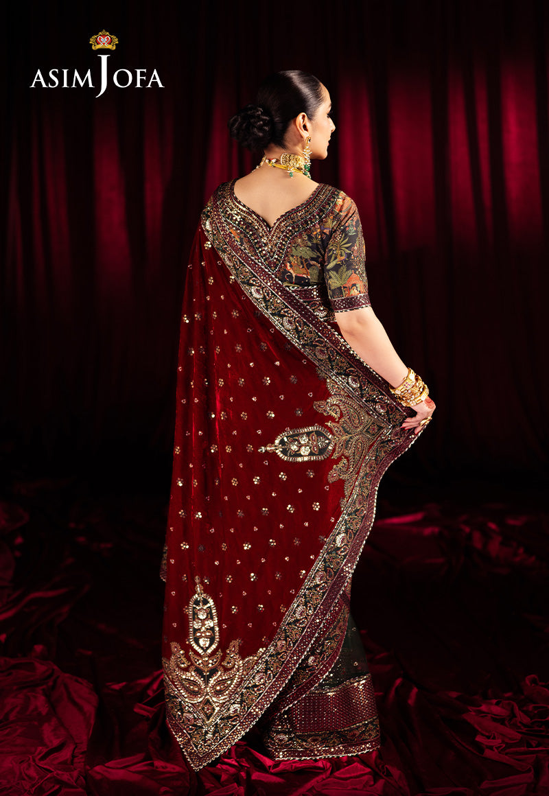 Asim Jofa | Makhmal Formals | AJMV-08 by Asim Jofa - Designer Dress - Type: Ladies Clothes - Available at Libayah - 100% Original