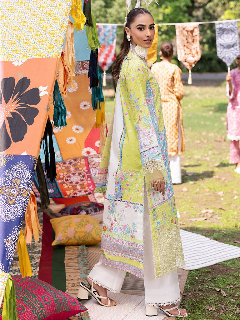 Rajbari | Schiffli Printkari Exclusive | Schiffli Printkari - 09 by Rajbari - Designer Dress - Type: Ladies Clothes - Available at Libayah - 100% Original