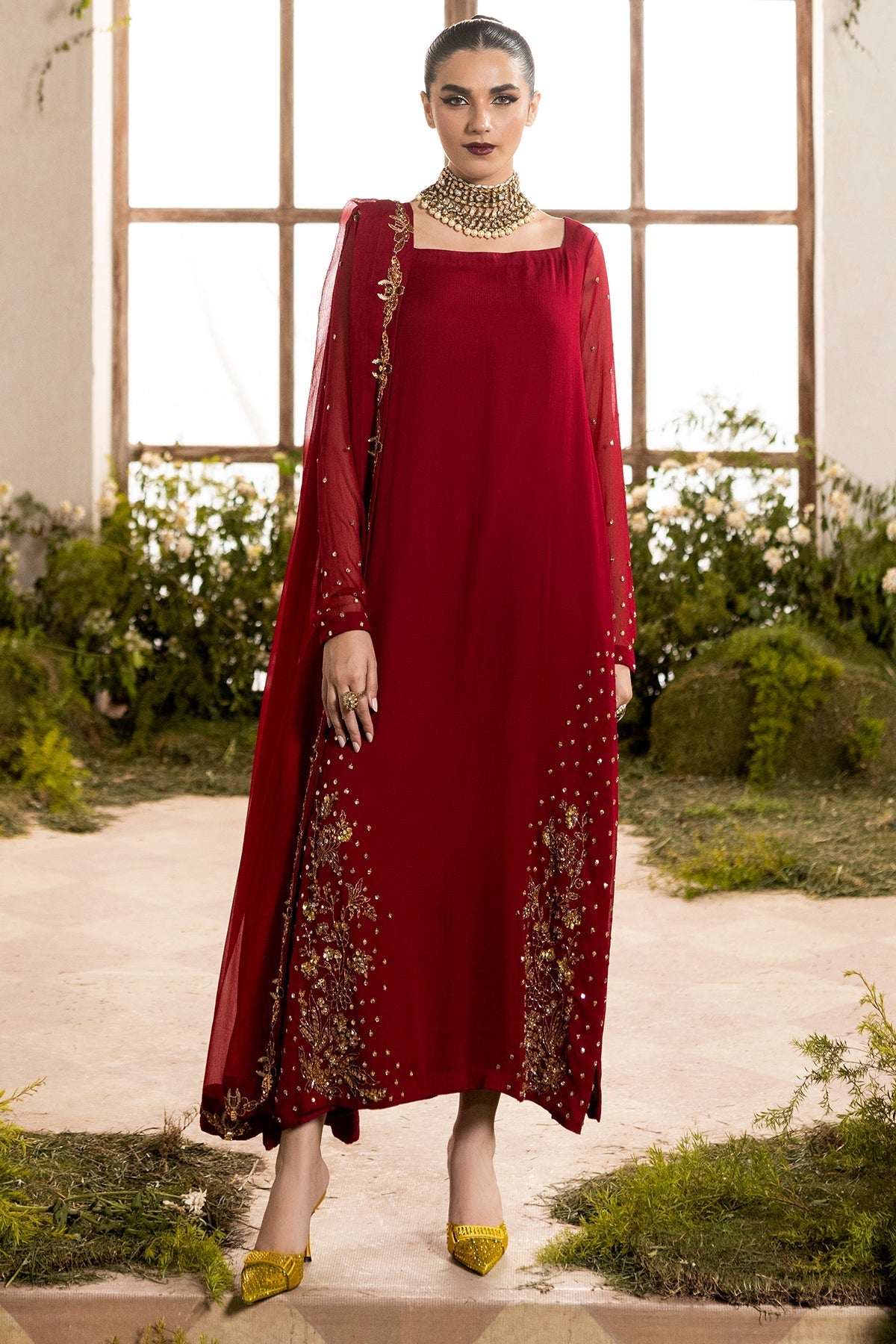 CMA-5-047A – authentic Pakistani formal dress from the Charizma Fumee Luxury Chiffon collection for women in the UK
