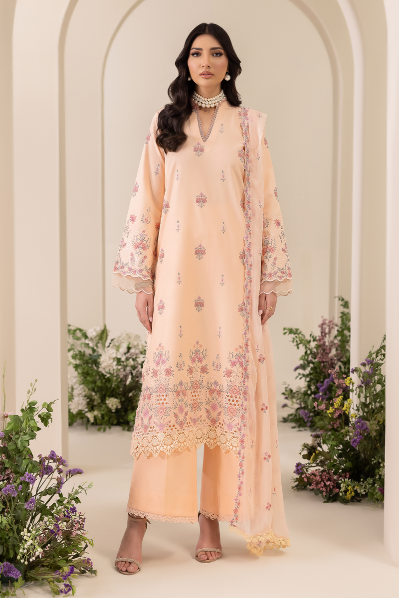 Rajbari | Premium Edition | Embroidered Chiffon Dopatta 04 - by Libayah - Registered Vendor of : Rajbari - 100% Original Designer Dress