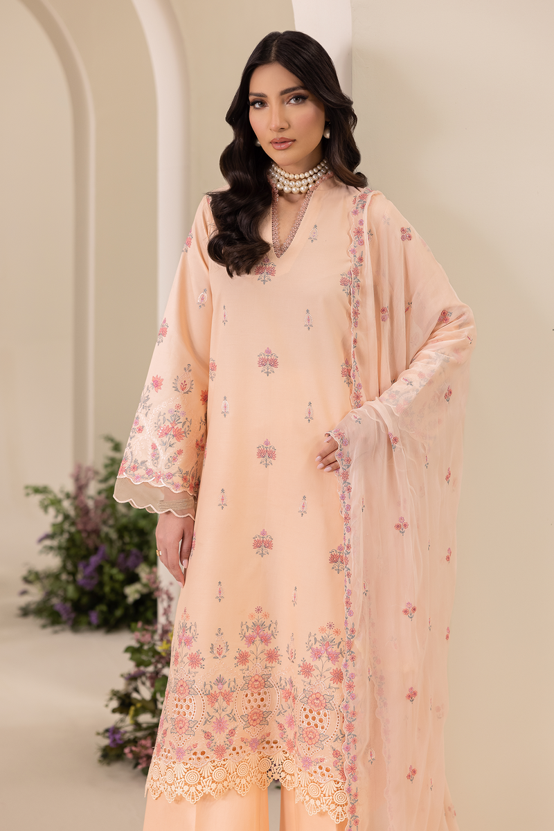 Rajbari | Premium Edition | Embroidered Chiffon Dopatta 04 - by Libayah - Registered Vendor of : Rajbari - 100% Original Designer Dress