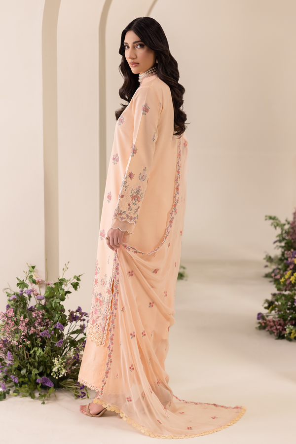 Rajbari | Premium Edition | Embroidered Chiffon Dopatta 04 - by Libayah - Registered Vendor of : Rajbari - 100% Original Designer Dress