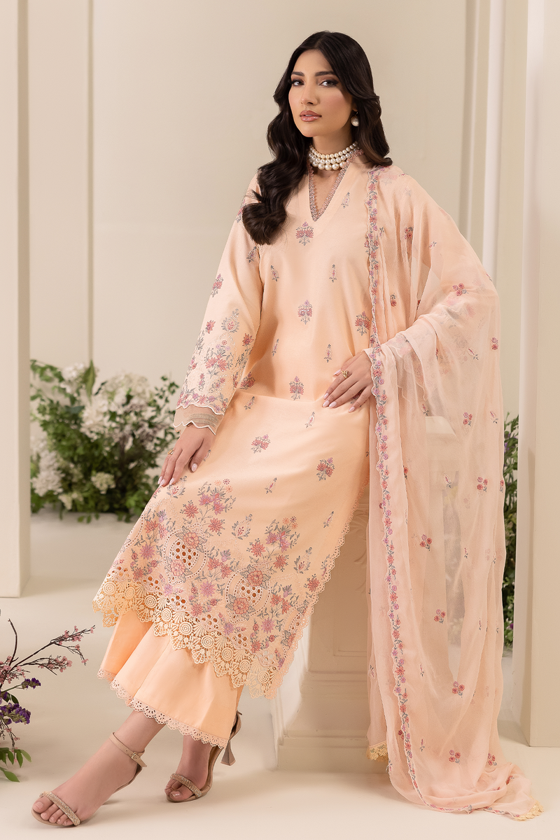 Rajbari | Premium Edition | Embroidered Chiffon Dopatta 04 - by Libayah - Registered Vendor of : Rajbari - 100% Original Designer Dress