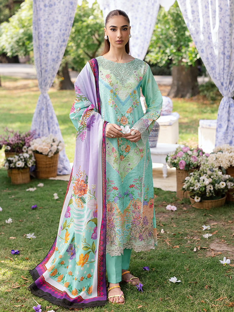 Rajbari | Schiffli Printkari Exclusive | Schiffli Printkari - 05 by Rajbari - Designer Dress - Type: Ladies Clothes - Available at Libayah - 100% Original