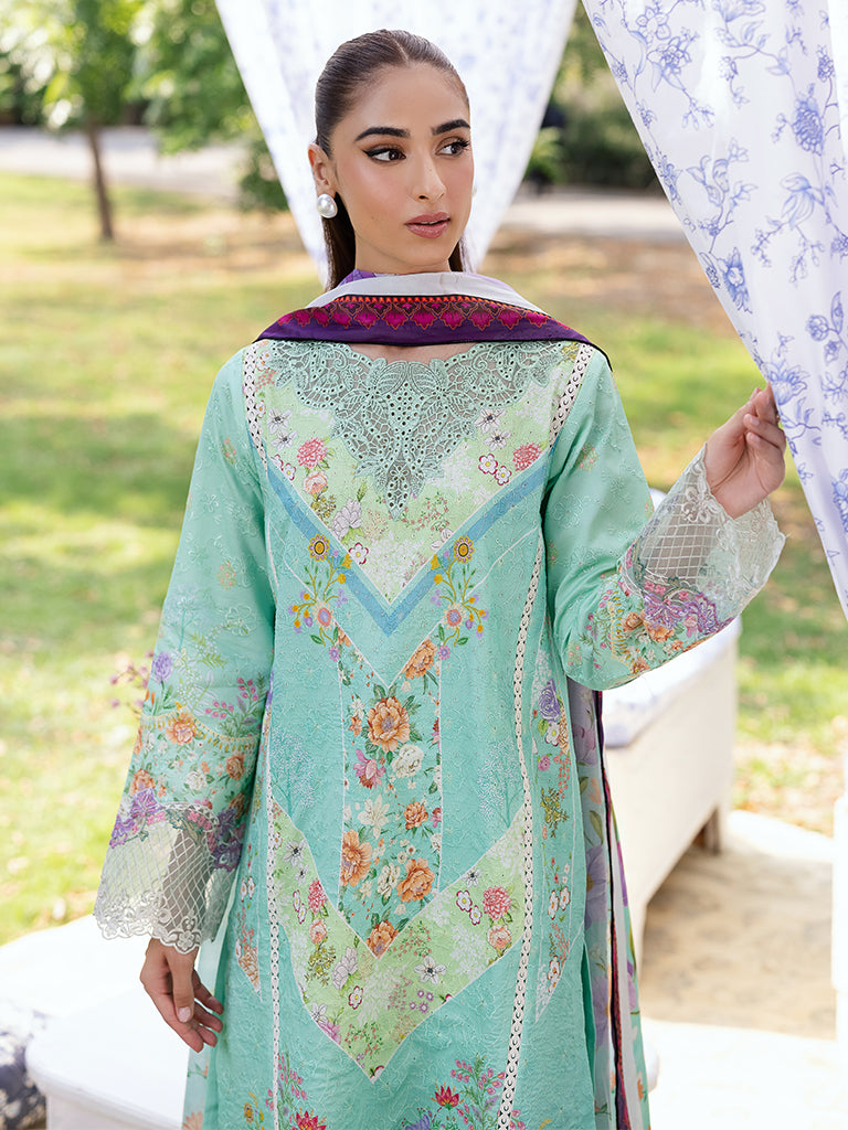 Rajbari | Schiffli Printkari Exclusive | Schiffli Printkari - 05 by Rajbari - Designer Dress - Type: Ladies Clothes - Available at Libayah - 100% Original