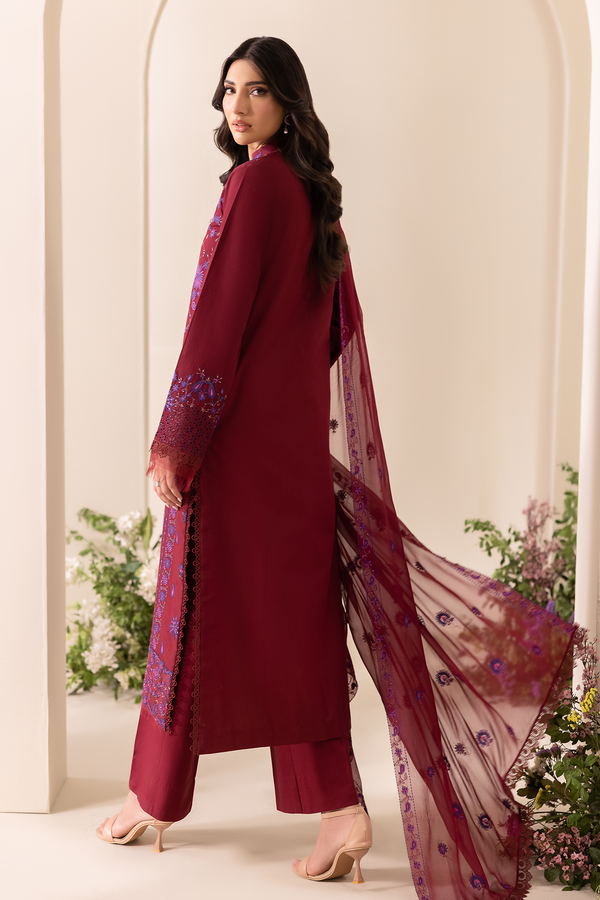 Rajbari | Premium Edition | Embroidered Chiffon Dopatta 08 - by Libayah - Registered Vendor of : Rajbari - 100% Original Designer Dress
