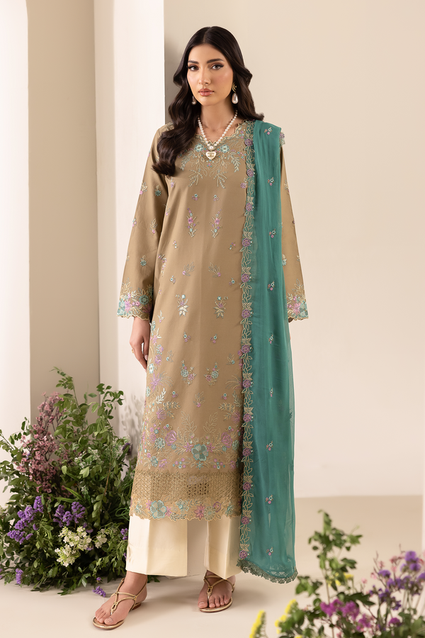 Rajbari | Premium Edition |Embroidered Chiffon Dopatta 03 - by Libayah - Registered Vendor of : Rajbari - 100% Original Designer Dress