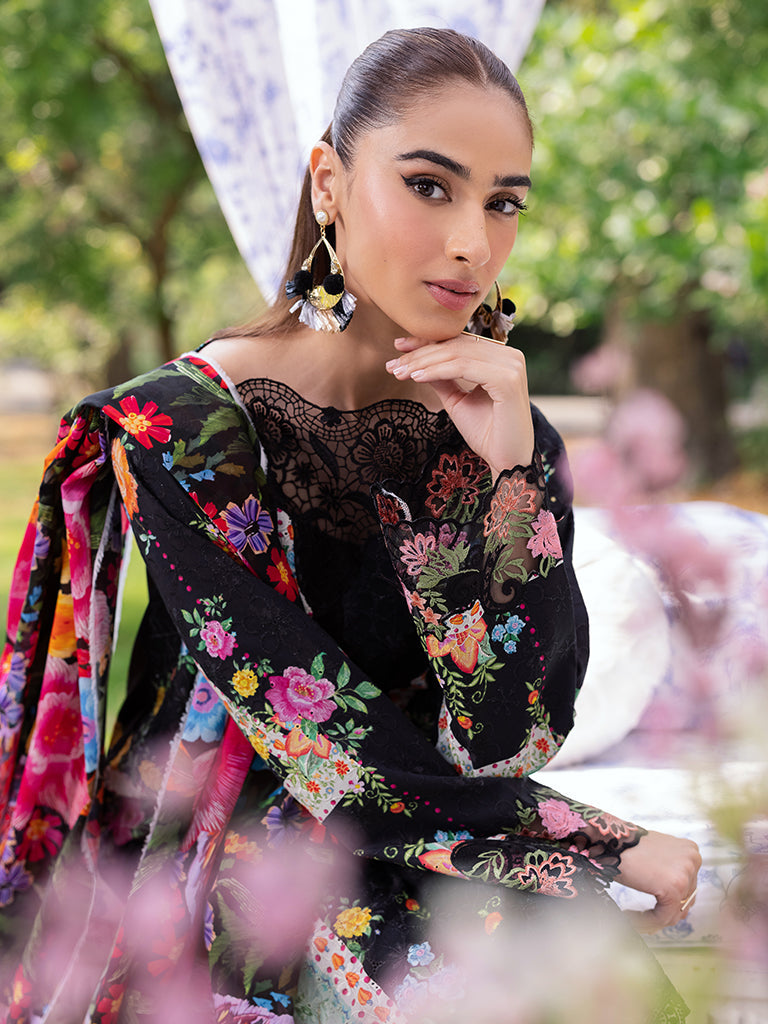 Rajbari | Schiffli Printkari Exclusive | Schiffli Printkari - 03 by Rajbari - Designer Dress - Type: Ladies Clothes - Available at Libayah - 100% Original