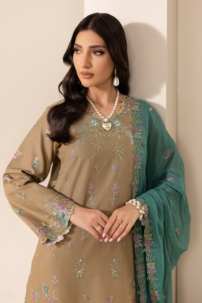 Rajbari | Premium Edition |Embroidered Chiffon Dopatta 03 - by Libayah - Registered Vendor of : Rajbari - 100% Original Designer Dress