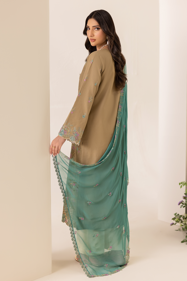 Rajbari | Premium Edition |Embroidered Chiffon Dopatta 03 - by Libayah - Registered Vendor of : Rajbari - 100% Original Designer Dress