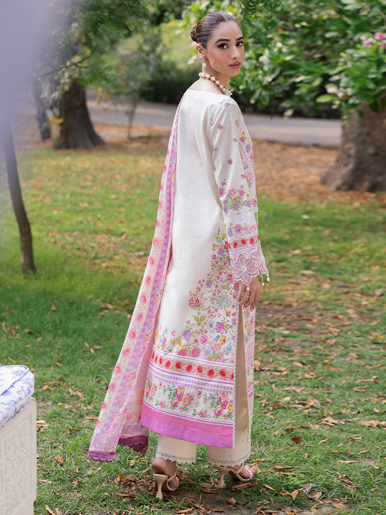 Rajbari | Schiffli Printkari Exclusive | Schiffli Printkari - 07 by Rajbari - Designer Dress - Type: Ladies Clothes - Available at Libayah - 100% Original