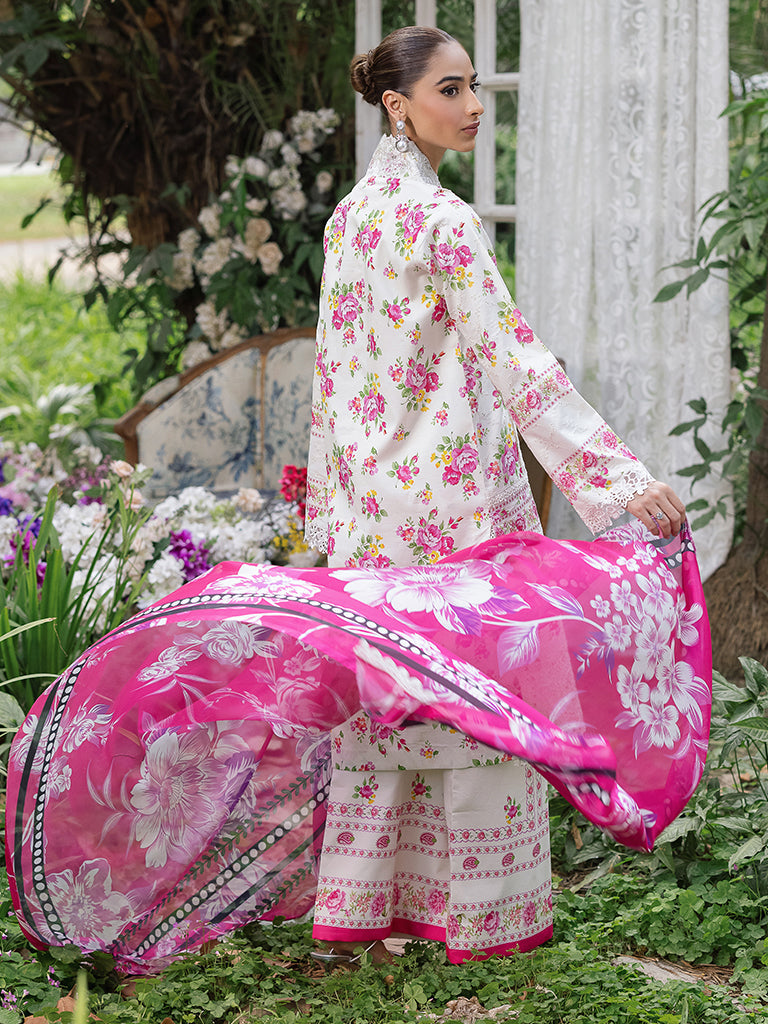 Rajbari | Schiffli Printkari Exclusive | Schiffli Printkari - 02 by Rajbari - Designer Dress - Type: Ladies Clothes - Available at Libayah - 100% Original