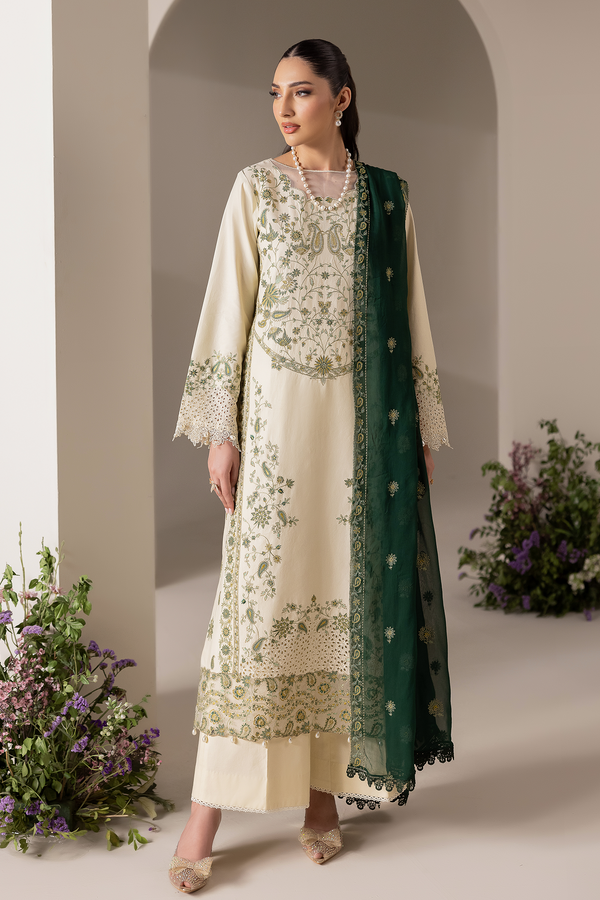 Rajbari | Premium Edition | Embroidered Chiffon Dopatta 05 - by Libayah - Registered Vendor of : Rajbari - 100% Original Designer Dress