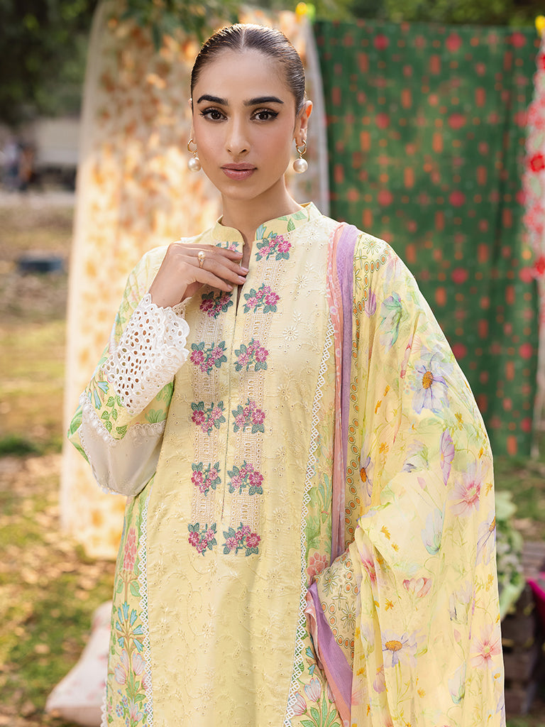 Rajbari | Schiffli Printkari Exclusive | Schiffli Printkari - 11 by Rajbari - Designer Dress - Type: Ladies Clothes - Available at Libayah - 100% Original