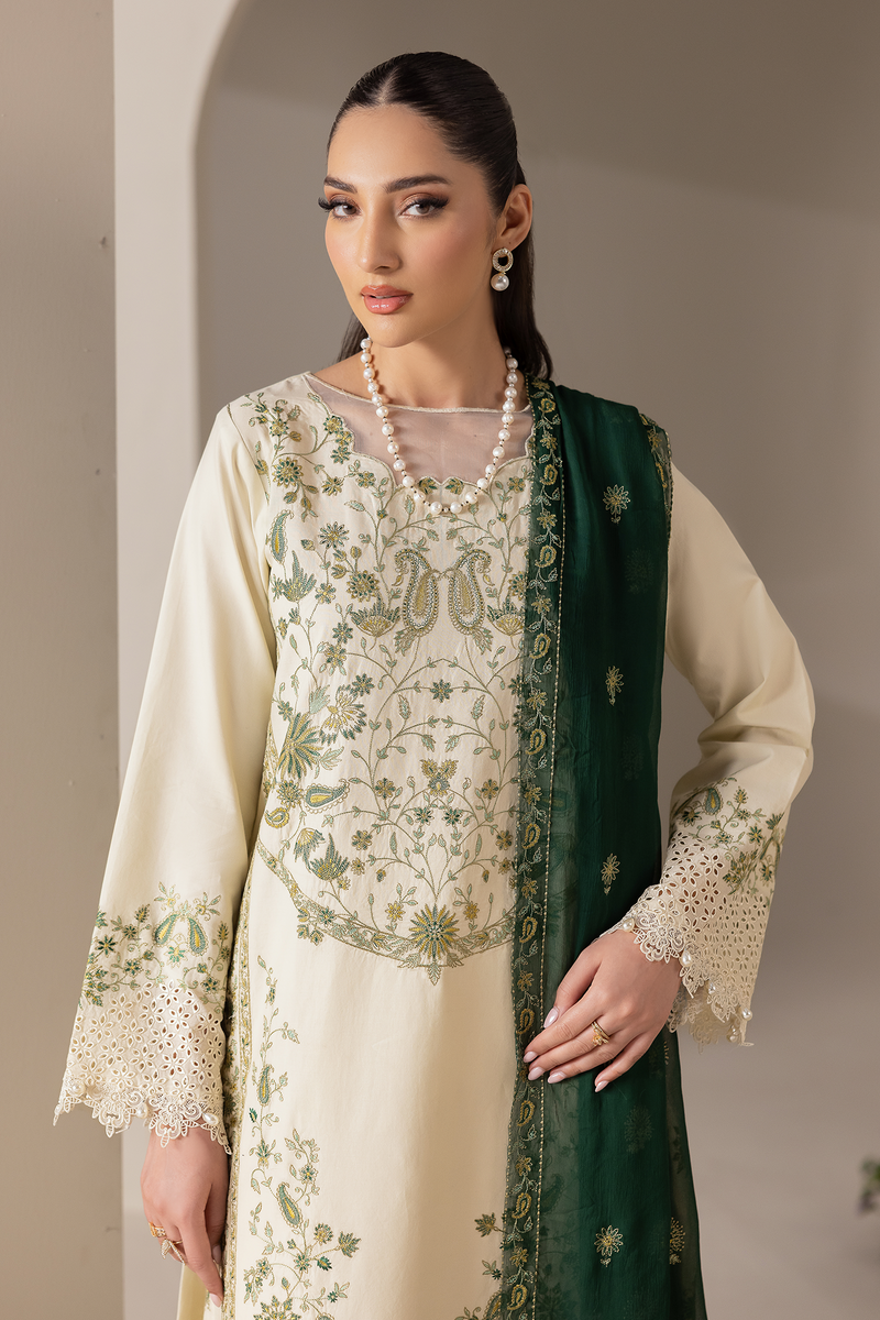 Rajbari | Premium Edition | Embroidered Chiffon Dopatta 05 - by Libayah - Registered Vendor of : Rajbari - 100% Original Designer Dress