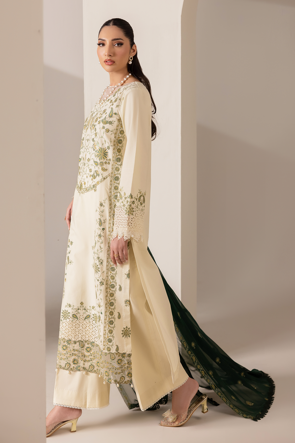 Rajbari | Premium Edition | Embroidered Chiffon Dopatta 05 - by Libayah - Registered Vendor of : Rajbari - 100% Original Designer Dress