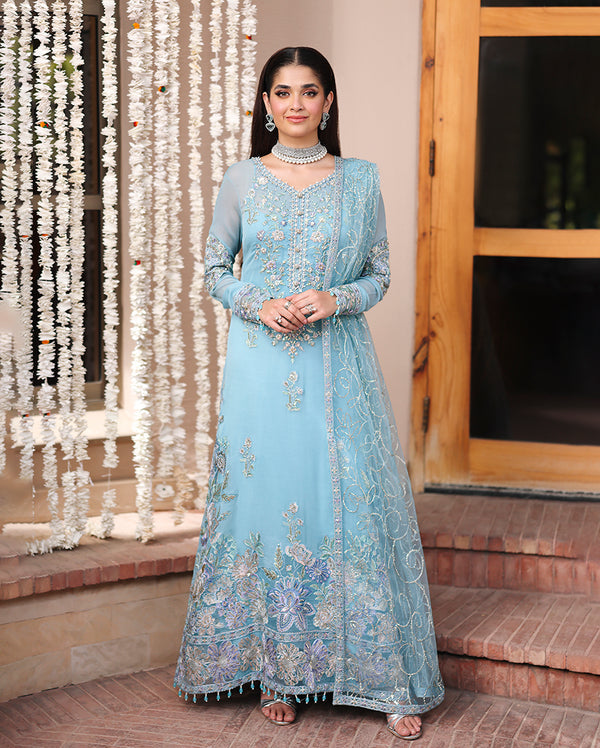 Roheenaz | Aangan Chiffon Collection 25 | Wafa by Roheenaz - Designer Dress  - Type : Ladies Clothes - Available at Libayah - 100% Original 