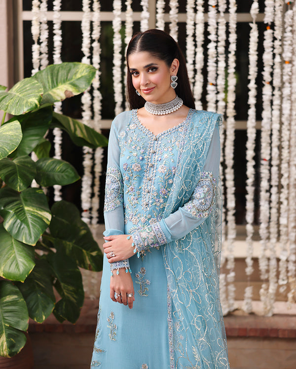 Roheenaz | Aangan Chiffon Collection 25 | Wafa by Roheenaz - Designer Dress  - Type : Ladies Clothes - Available at Libayah - 100% Original 