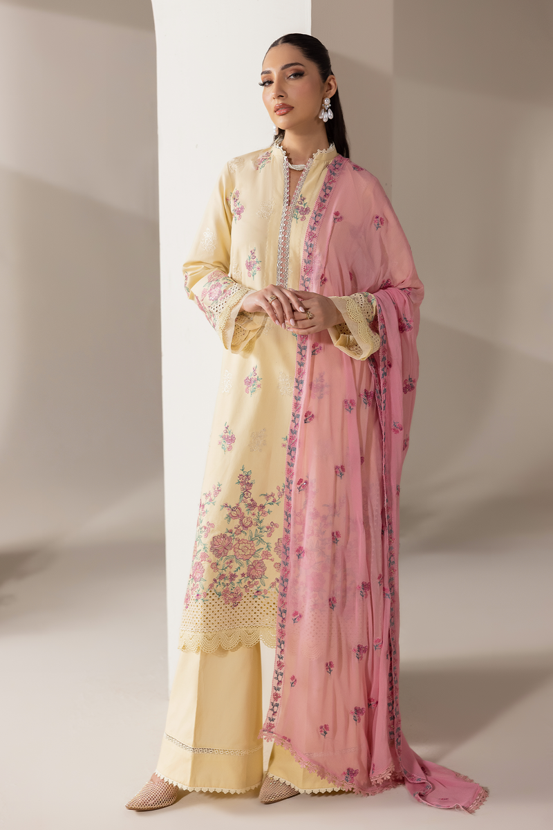 Rajbari | Premium Edition | Embroidered Chiffon Dopatta 09 - by Libayah - Registered Vendor of : Rajbari - 100% Original Designer Dress