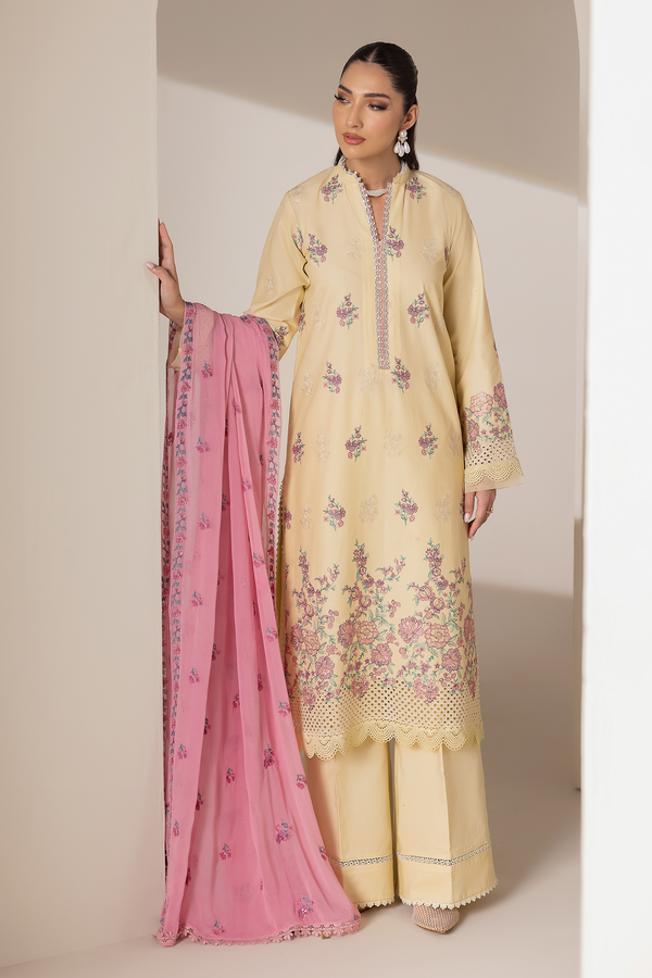 Rajbari | Premium Edition | Embroidered Chiffon Dopatta 09 - by Libayah - Registered Vendor of : Rajbari - 100% Original Designer Dress