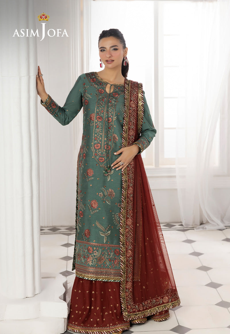 Asim Jofa | Izel Luxury Collection |AJIZL-07 by Asim Jofa - Designer Dress  - Type : Ladies Clothes - Available at Libayah - 100% Original 