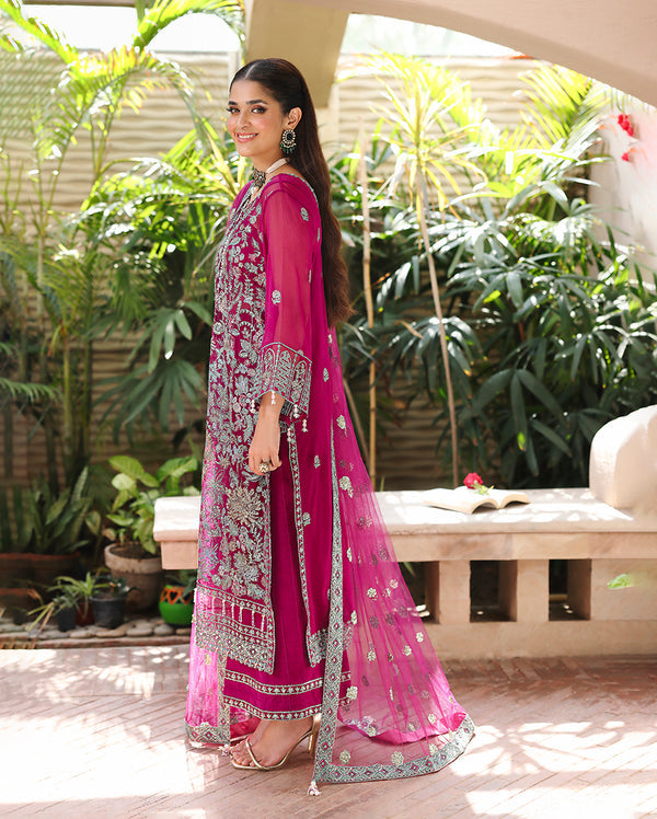 Roheenaz | Aangan Chiffon Collection 25 | Eira by Roheenaz - Designer Dress  - Type : Ladies Clothes - Available at Libayah - 100% Original 