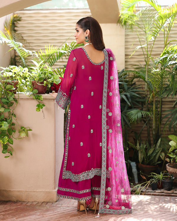 Roheenaz | Aangan Chiffon Collection 25 | Eira by Roheenaz - Designer Dress  - Type : Ladies Clothes - Available at Libayah - 100% Original 