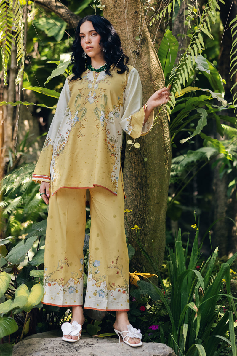 Qalamkar | Printed Co Ords 25 | OP-04 Tena by Qalamkar - Designer Dress - Type: Ladies Clothes - Available at Libayah - 100% Original