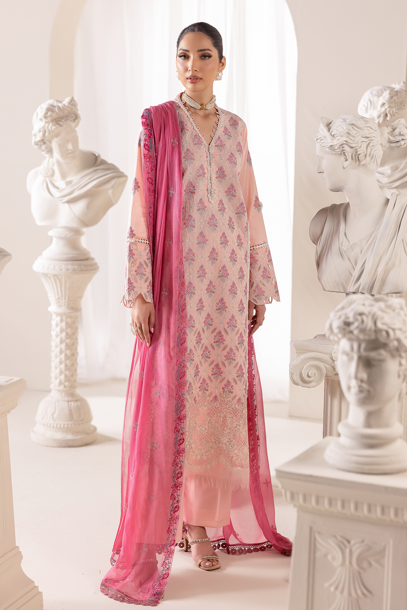 Rajbari | Premium Edition |Embroidered Chiffon Dopatta 02 - by Libayah - Registered Vendor of : Rajbari - 100% Original Designer Dress