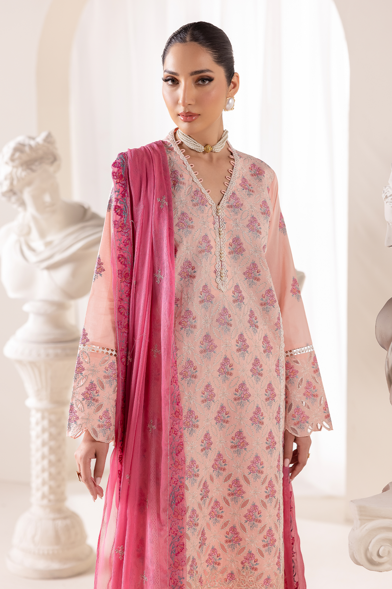 Rajbari | Premium Edition |Embroidered Chiffon Dopatta 02 - by Libayah - Registered Vendor of : Rajbari - 100% Original Designer Dress