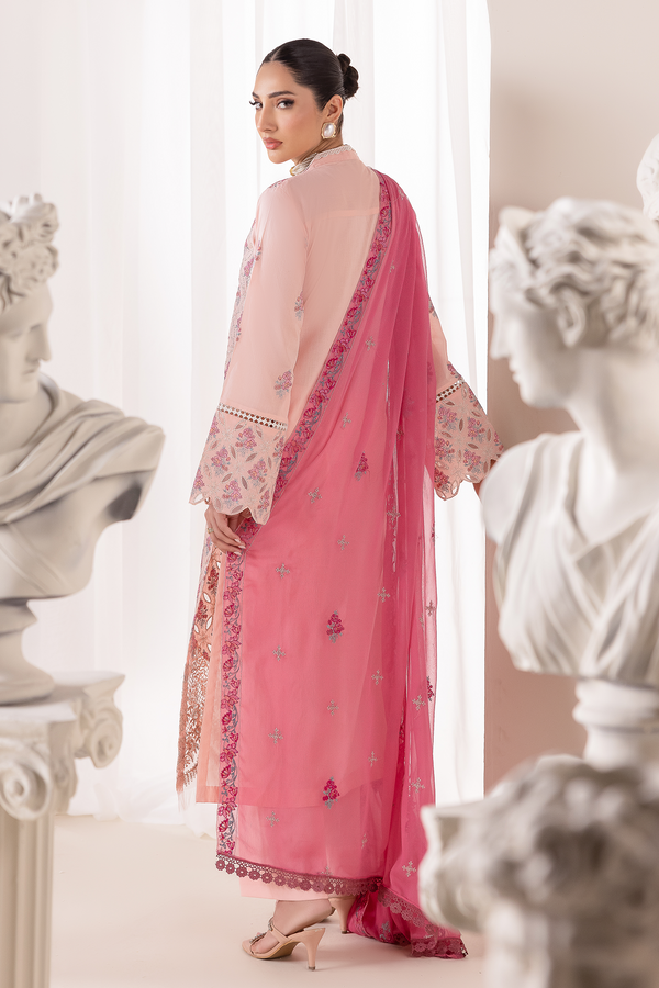 Rajbari | Premium Edition |Embroidered Chiffon Dopatta 02 - by Libayah - Registered Vendor of : Rajbari - 100% Original Designer Dress