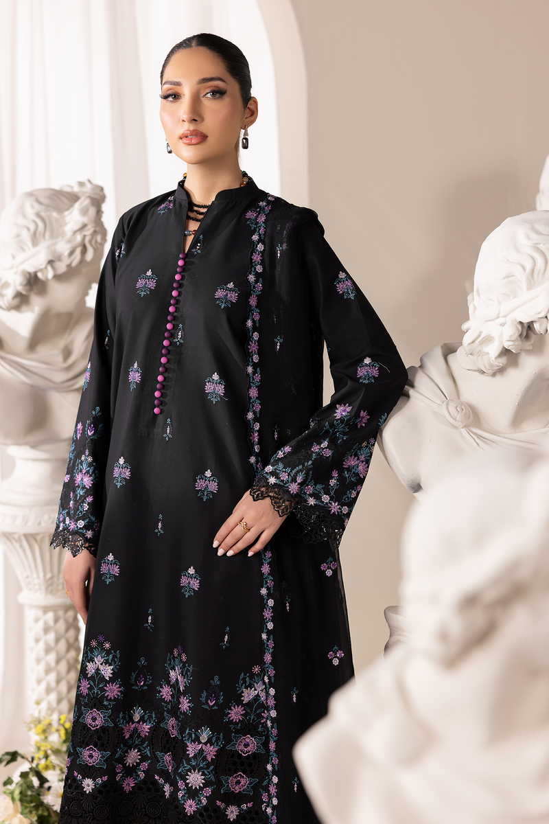 Rajbari | Premium Edition | Embroidered Chiffon Dopatta 01 - by Libayah - Registered Vendor of : Rajbari - 100% Original Designer Dress