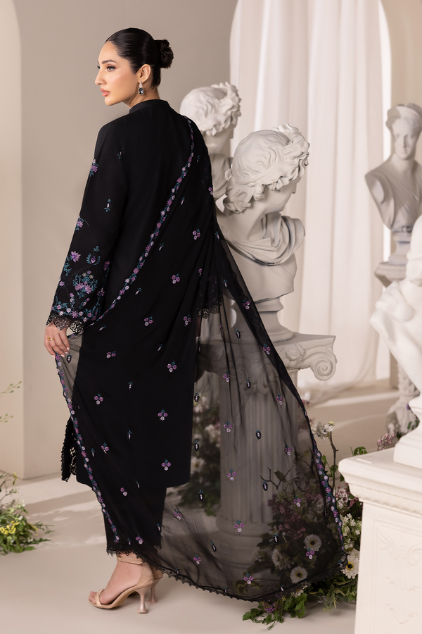 Rajbari | Premium Edition | Embroidered Chiffon Dopatta 01 - by Libayah - Registered Vendor of : Rajbari - 100% Original Designer Dress