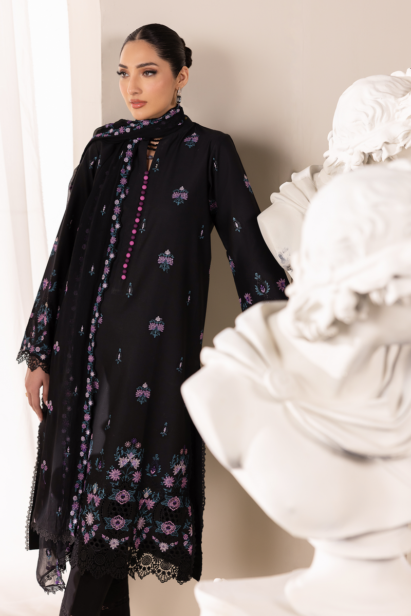 Rajbari | Premium Edition | Embroidered Chiffon Dopatta 01 - by Libayah - Registered Vendor of : Rajbari - 100% Original Designer Dress