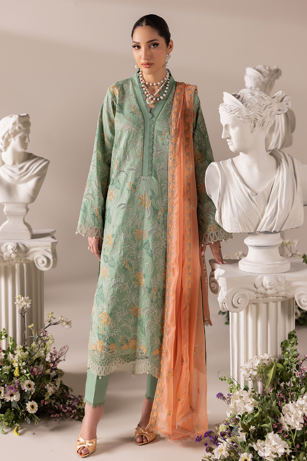 Rajbari | Premium Edition | Embroidered Chiffon Dopatta 06 - by Libayah - Registered Vendor of : Rajbari - 100% Original Designer Dress