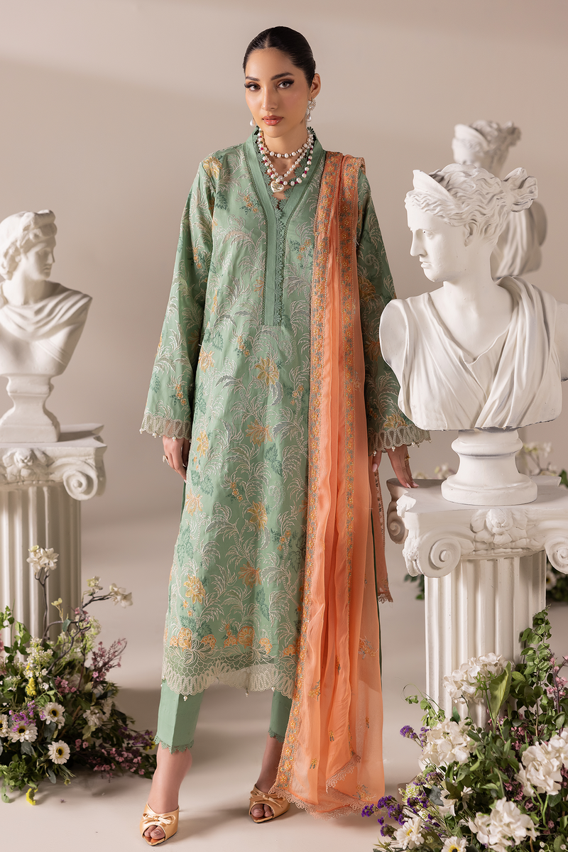 Rajbari | Premium Edition | Embroidered Chiffon Dopatta 06 - by Libayah - Registered Vendor of : Rajbari - 100% Original Designer Dress
