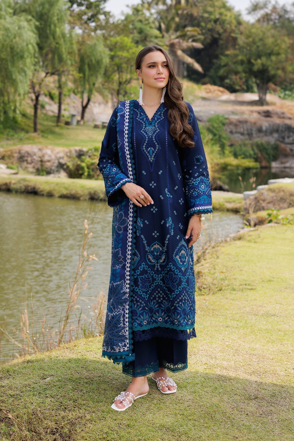 Xenia Formals | Luxury Lawn 25 | MURCIA by Xenia Formals - Designer Dress - Type: Ladies Clothes - Available at Libayah - 100% Original